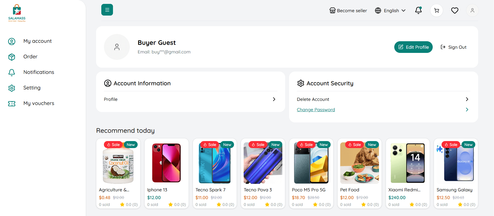 ចូលទៅផ្នែកប្ដូរពាក្យសម្ងាត់