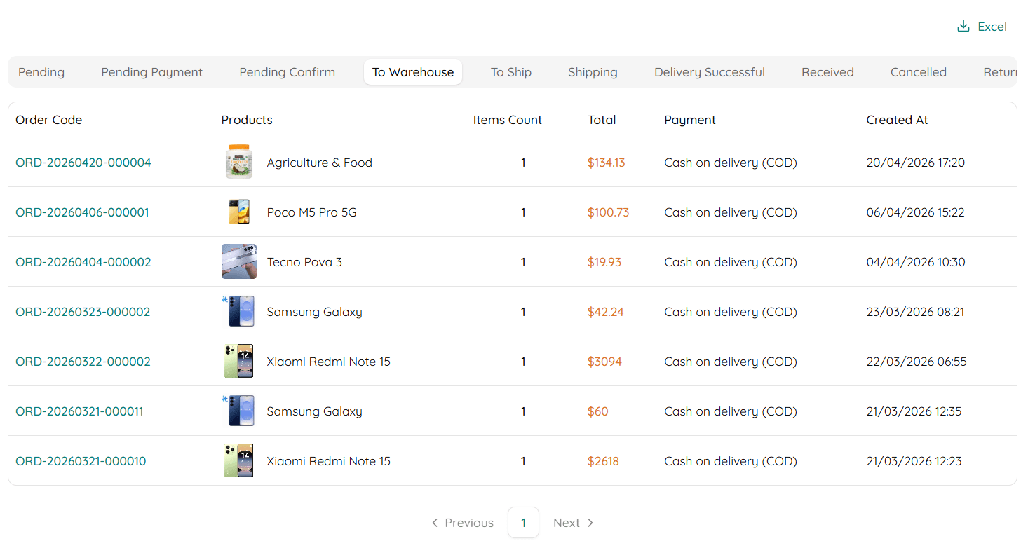 ការបញ្ជាទិញទៅឃ្លាំង